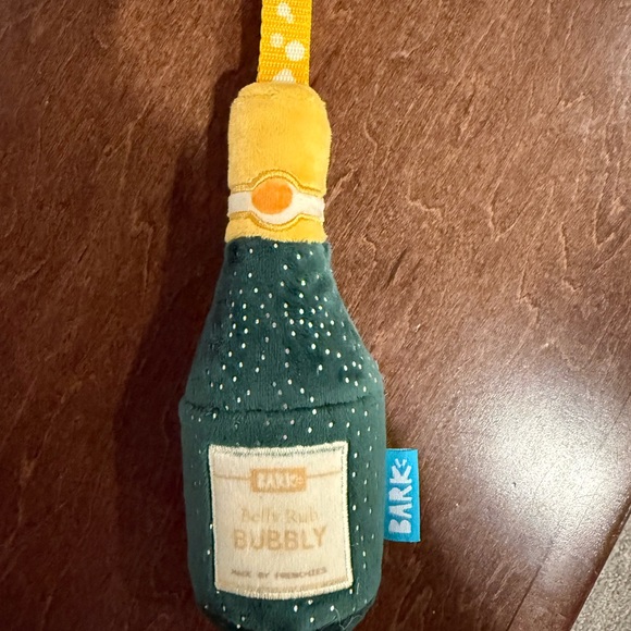 Bark Box Belly Rub Bubbly Dog Toy Small Crinkle Squeaker Tug Christmas - Picture 1 of 2